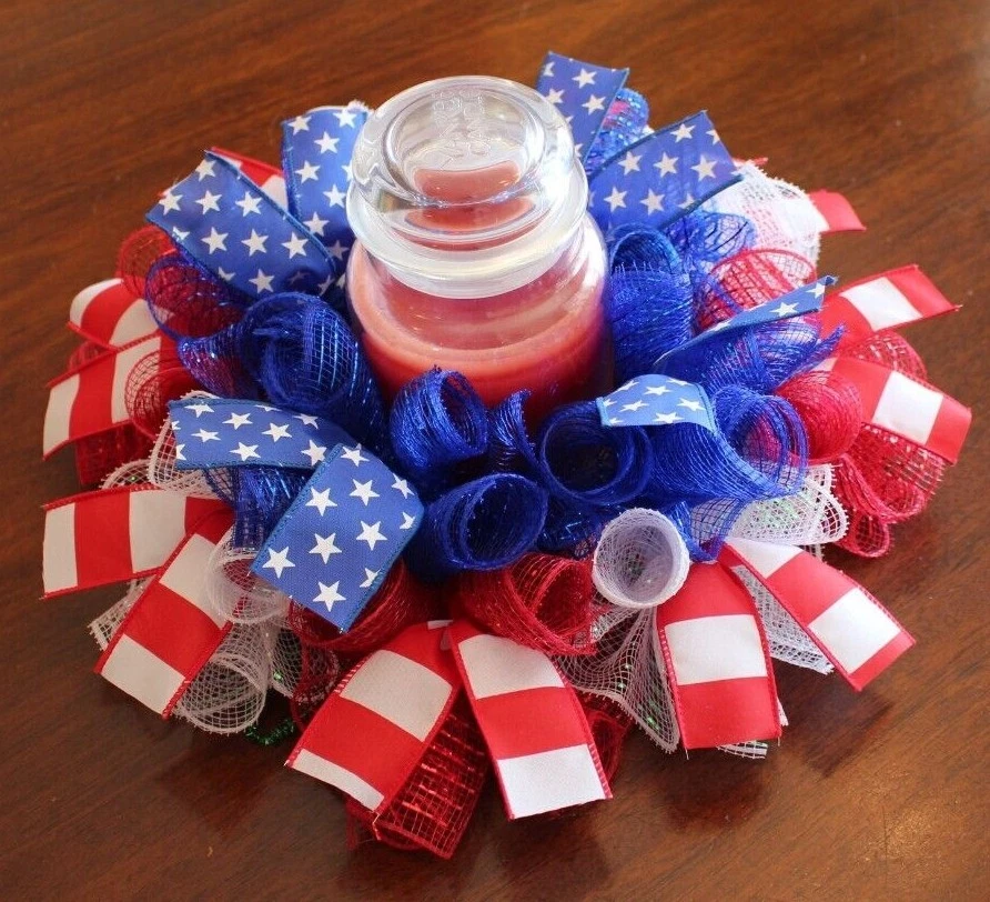 Patriotic candle best sale rings