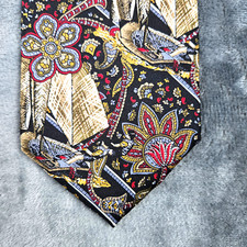 Salvatori Sailing and Floral Silk Men's Neck Tie Made in the USA