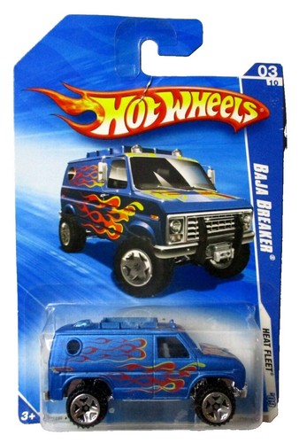Hot Wheels 2 #119 Heat Fleet #3 Baja Breaker Blue 1977 Ford Van
