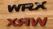 New 1x Trunk W-r-x Trunk Badge Nameplate Emblem Badge Sticker Decal Black Or Red