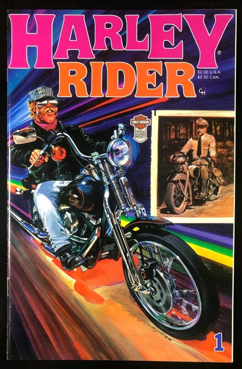 VIntage HARLEY RIDER COMIC - 1988 1ST EDITION Comic - Harley