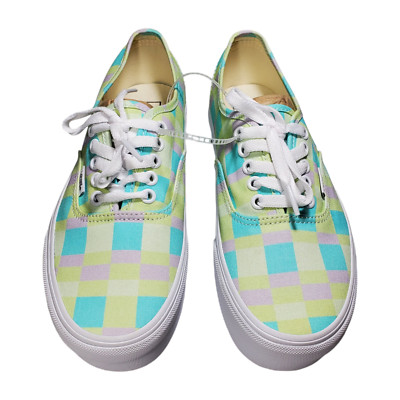NWOT Vans Authentic Stackform Shoes Womens 8 Pastel Picnic Plaid Platform Skater