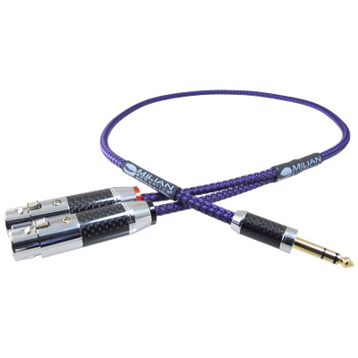 Dual XLR 3 Pin Female to 6.3 mm TRS Stereo Breakout Adapter Cable