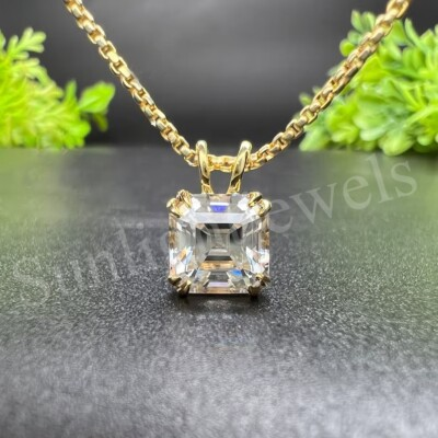 #ad RARE 6.25 Ct Off White Diamond Solitaire Pendant Amazing Shine amp; Luster $140.84