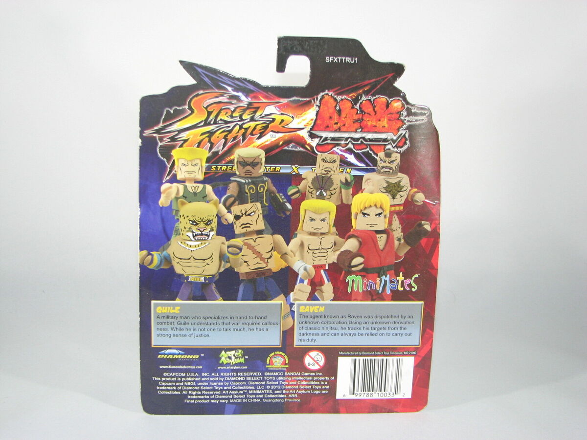 Diamond Select Toys Street Fighter Minimates Series 1 Guile vs. Raven Toys  'R Us Exclusive Minifigure (2-Pack) - US