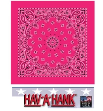 *USA Made PINK PREMIUM PAISLEY BANDANA BANDANNA Scarf Scarve Head Wrap