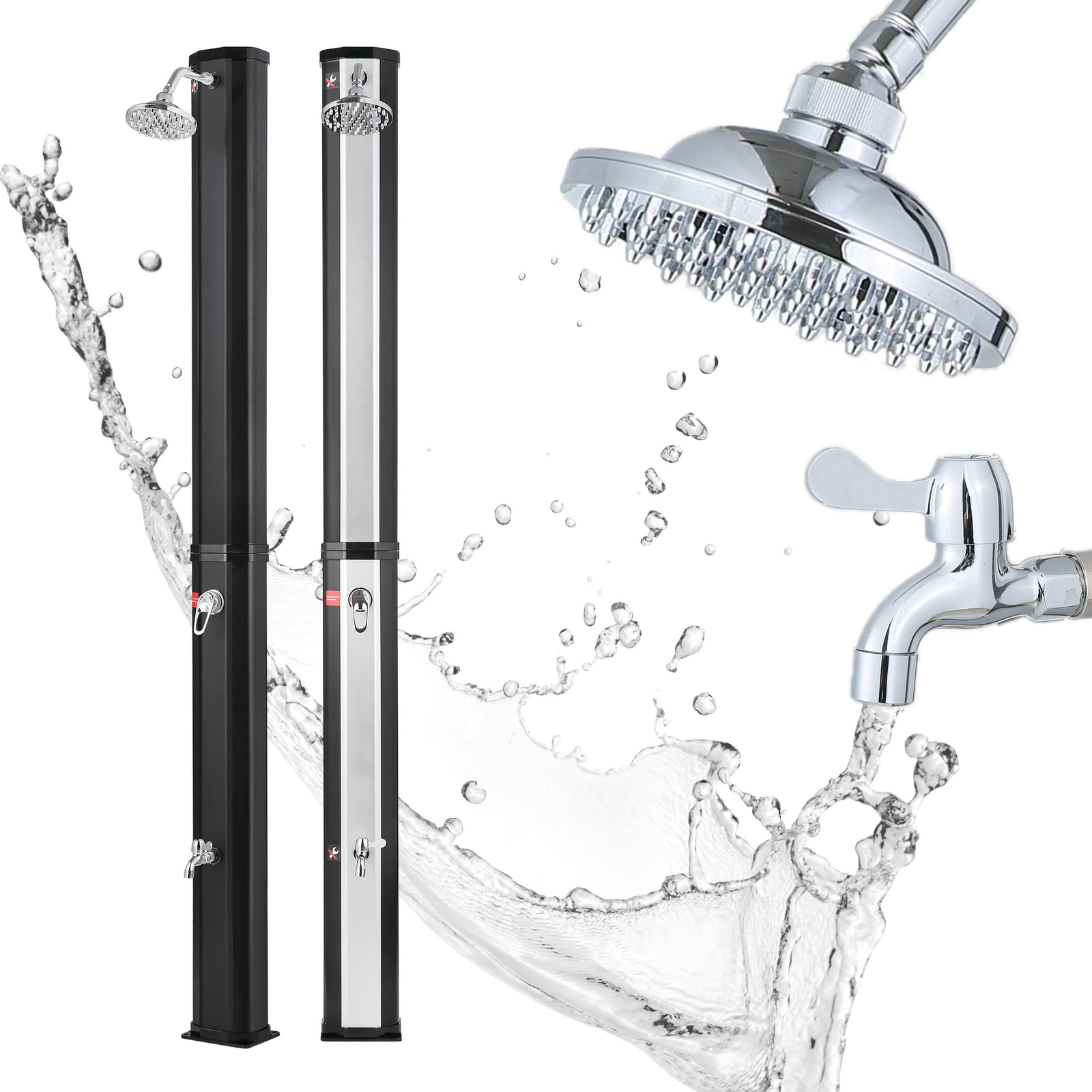 Strattore Ducha Solar de Jardín 35 Litros máx. 60°C Camping Terrazas Piscina