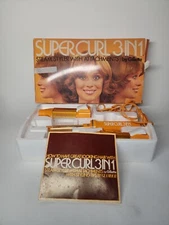 Gillette Super Curl 3 In 1 Curling Iron with Steam and Attachments 