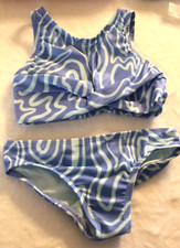 Wonder Nation Girl's Bikini 2PC Swimsuit Cool Peri Blue Size XS 4-5 