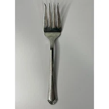 Lenox Cold Meat Serving Fork 9 1/8" Archway Glossy 18/10 Scalloped Tip Flatware