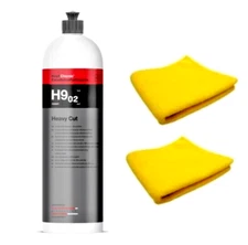 Koch Chemie Heavy Cut H9.02 Coarse Polishing Compound 33.8oz 2 microfiber towels