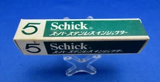 SCHICK VTG INJECTOR 5 BLADE DISPENSER JPN MARKET Made In Canada UNUSED COND. #11