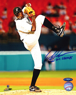 Dontrelle Willis Florida Marlins 03 World Series Champ Signed x