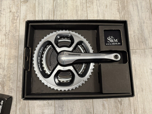 SHIMANO 9000 FC-SR70 DURA ACE SRM Potenza velocità SRM PC8 53-39 172,5 Bat nuova - Foto 6 di 24