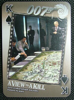 50 years 007 James Bond A View To A Kill Christopher Walken King Spades B2