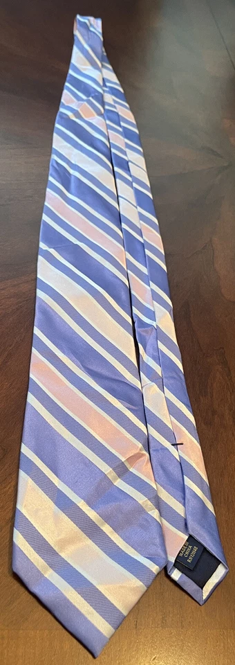 Corbata para el cuello Club Room rosa 100 % seda para hombre hecha en China Foto 3 de 4