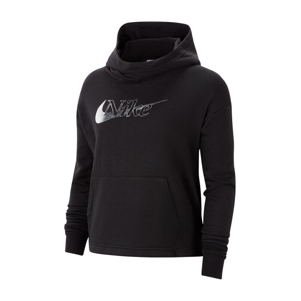 nike black metallic hoodie