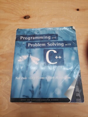 Programming And problem solving with C++ paperback third edition