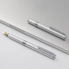 MAJOHN N1 Aluminum Alloy Short Fountain Pen Extra Fine 0.5mm/0.38mm Nib Gift #J