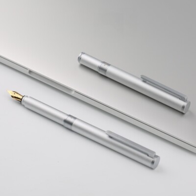 MAJOHN N1 Aluminum Alloy Short Fountain Pen Extra Fine 0.5mm/0.38mm Nib Gift #J