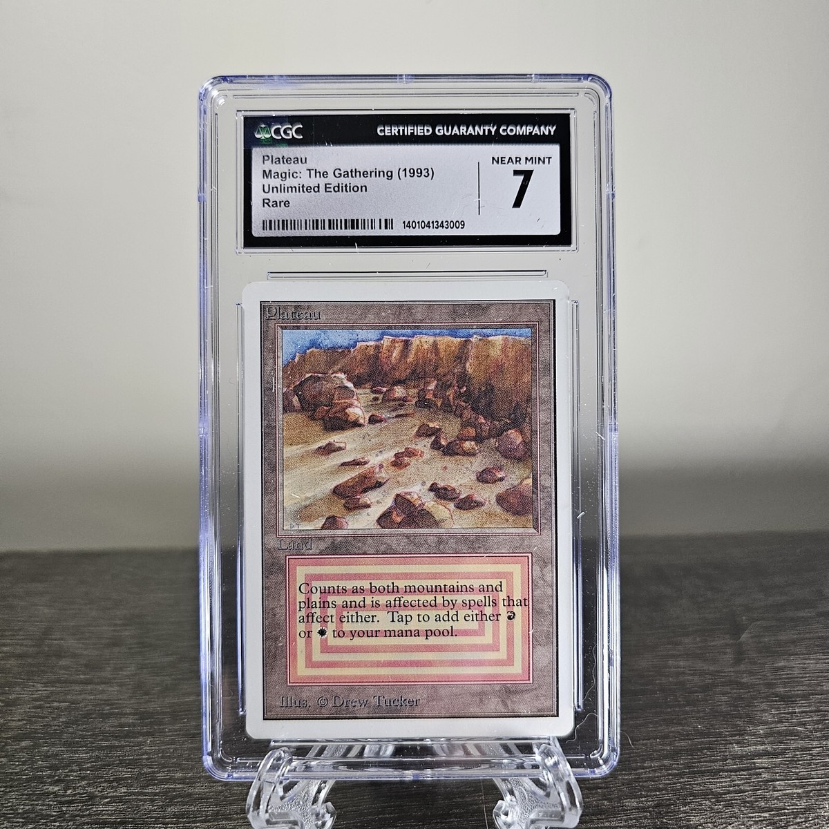 MTG Unlimited Edition 1993 Plateau Cgc 7 Dual Land | eBay