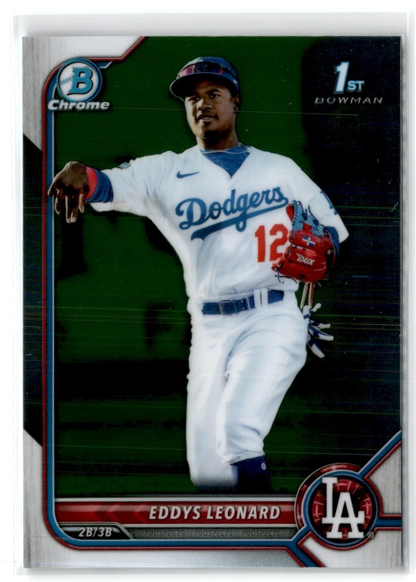 2022 BOWMAN CHROME EDDYS LEONARD DODGERS #BCP-57