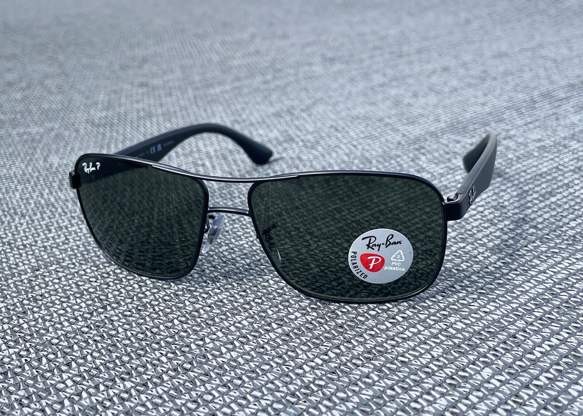 Ray-Ban RB3516 006 Polarized Navigator Rectangle Sunglasses