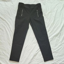 Athleta Black High-Waisted Pants/Leggings with Zipper Pockets Size 10
