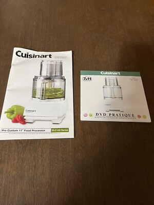 Cuisinart Pro Custom 11 Food Processor DLC-8S Manual Booklet & How To Dvd Only