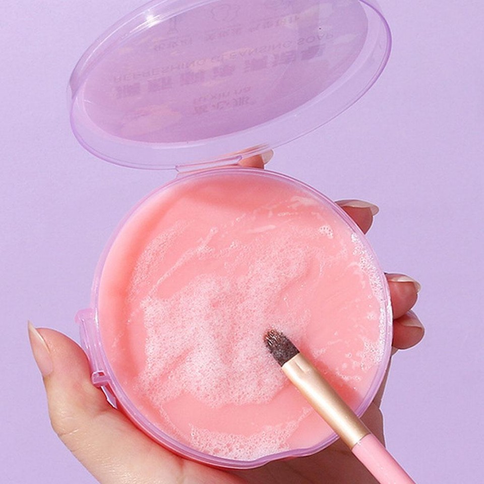 Makeup Brush Cleaner Soap for All Types of Brush Bristles and Sponge