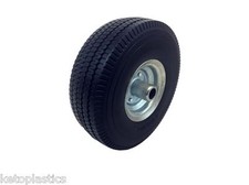 Off Set Galvanised PU Sit On Lawn Mower Wheel Puncture Proof 4.10 / 3.50 - 4