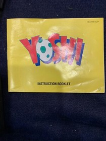 NES Yoshi Nintendo Video Game Box Dust Cover Instruction Booklet