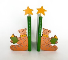 FINE LIBRO IN LEGNO PER BAMBINI CON ORSACCHIOTTI