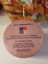 Bio Keratin Biotin Collagen Thickening Hair Masque 16.9 oz New