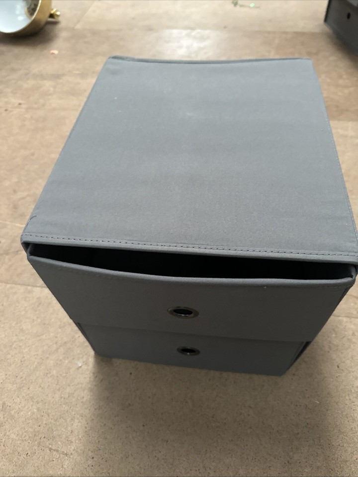 IKEA DRONA Storage Box for Kallax Shelving Unit Organizer, Dark Grey