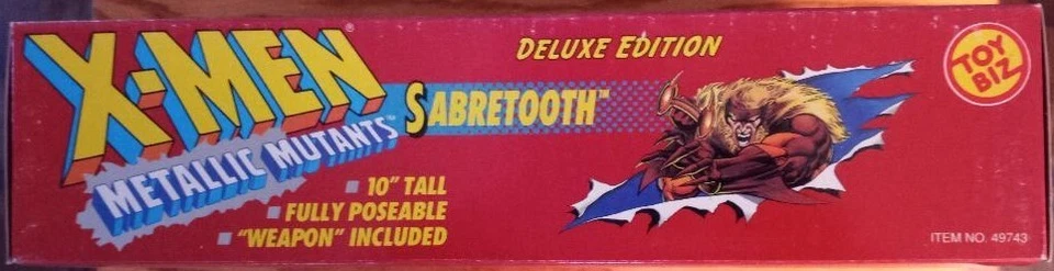 Figura metálica Sabretooth 1994 10" Marvel Edición Deluxe Toy Biz. X-Men Foto 4 de 4
