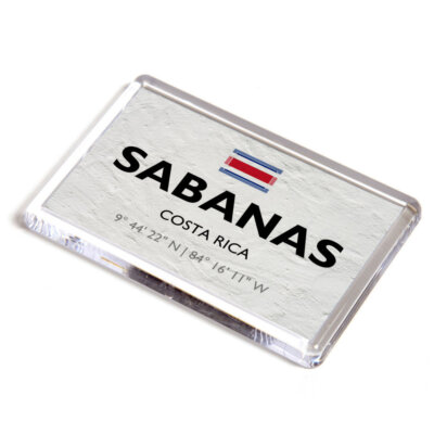 KÜHLSCHRANKMAGNET - Sabanas - Costa Rica - Lat/Long
