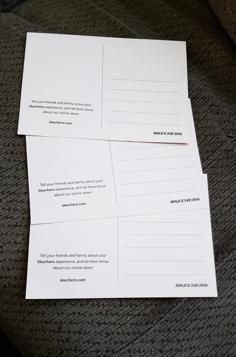 3 Postcards from Skechers Manhattan Beach California size 5