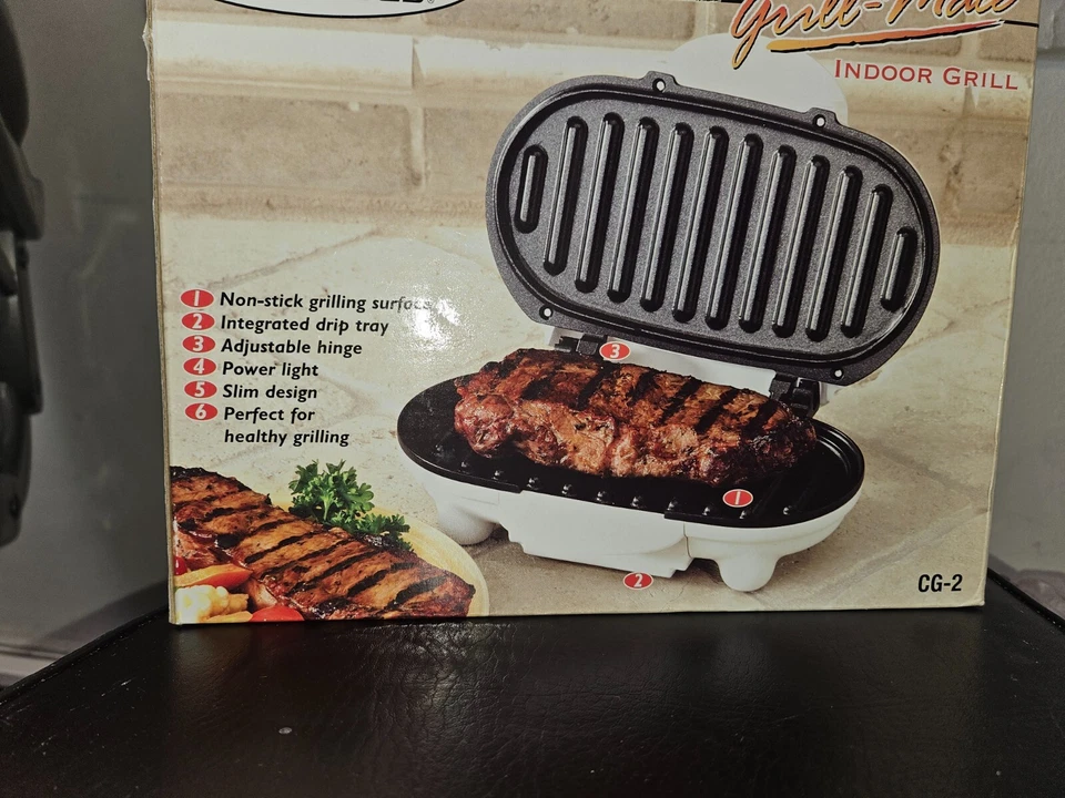 Kitchen Selective Grill-Mate Parrilla Interior Antiadherente Funciona con Caja ¡Envío Rápido! Foto 3 de 3