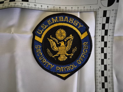 älteres Patch aus den USA, ''U.S Embassy Security Patrol Officer''