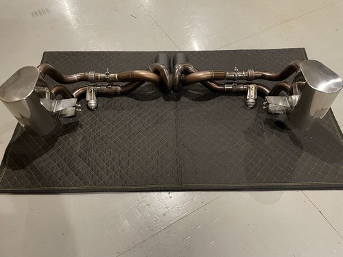 PORSCHE 911/991 GT3/GT3RS Hybrid Exhaust System by Power Craft, Black Tail - Picture 6 of 8