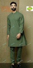 Handmade Traditional Shirts Top Shirt Solid Mens Clothes Cotton Cloth Kurta