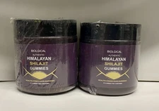 Lot of 2 Authentic Himalayan 100mg SHILAJIT & 340mg MANUKA HONEY 60 gummies tota