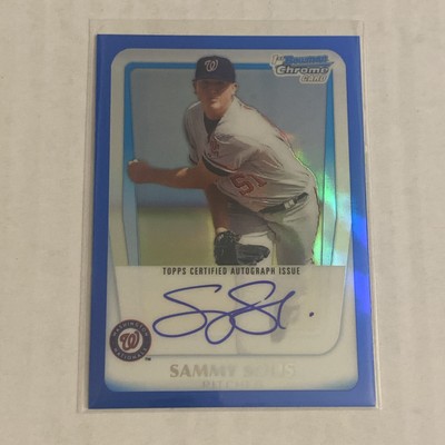 2011 Bowman Chrome Sammy Solis 1st Bowman On Card Auto Autograph Blue /150