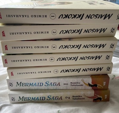Maison Ikkoku Manga Set Vol 1-6+7 & Mermaid Saga 1-2 Rumiko Takahashi