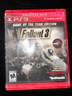 Fallout 3 Game of the Year Edition Sony PlayStation 3 PS3 Complete Greatest Hits