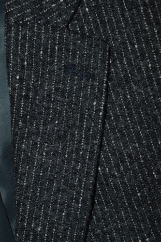 Alpaka! 46R 46 Regular R JOHN VARVATOS Luxe Handmade grau gestreift Blazer Anzug - Bild 3 von 15