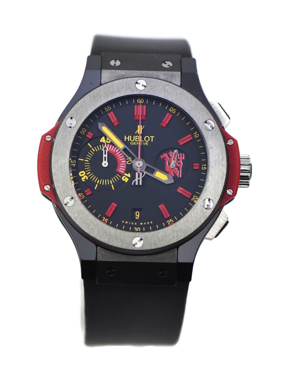 HUBLOT 腕時計 Manchester Hublot Big Bang Manchester United Ceramic Watch 318.CM.1190.RX