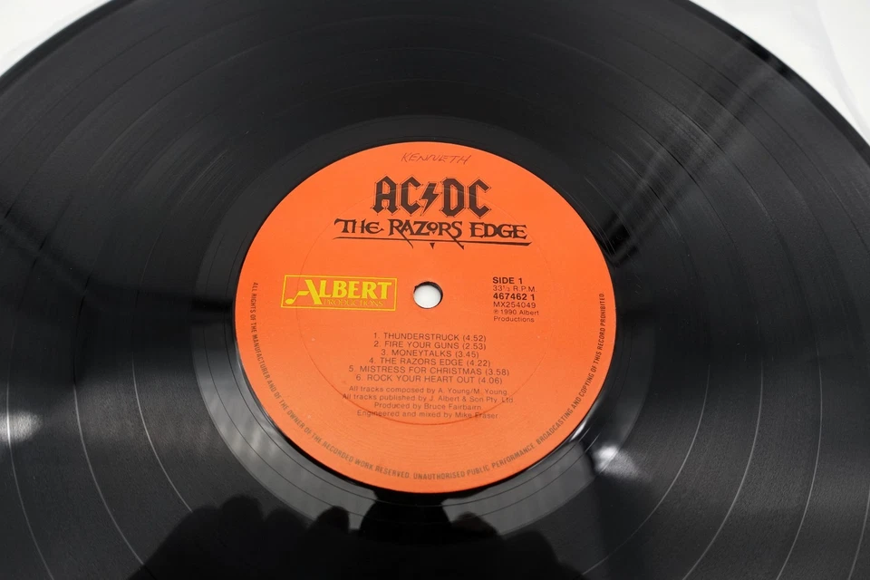 AC/DC The Razors Edge 1990 Vinyl LP Record Alberts Aussie & NZ 1st Press VG++ - Image 2 of 4