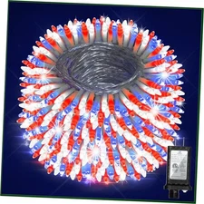 Christmas String Lights Outdoor, 12 Pro Modes and 1500 LED 470FT Red White Blue